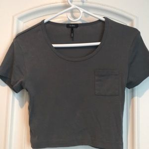 Dark grey crop top